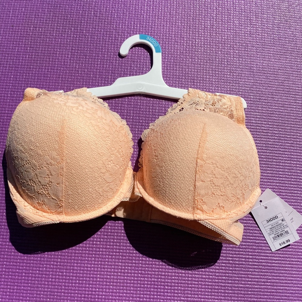 NWT 34DDD (34F) Peach Bra Perfect Lift